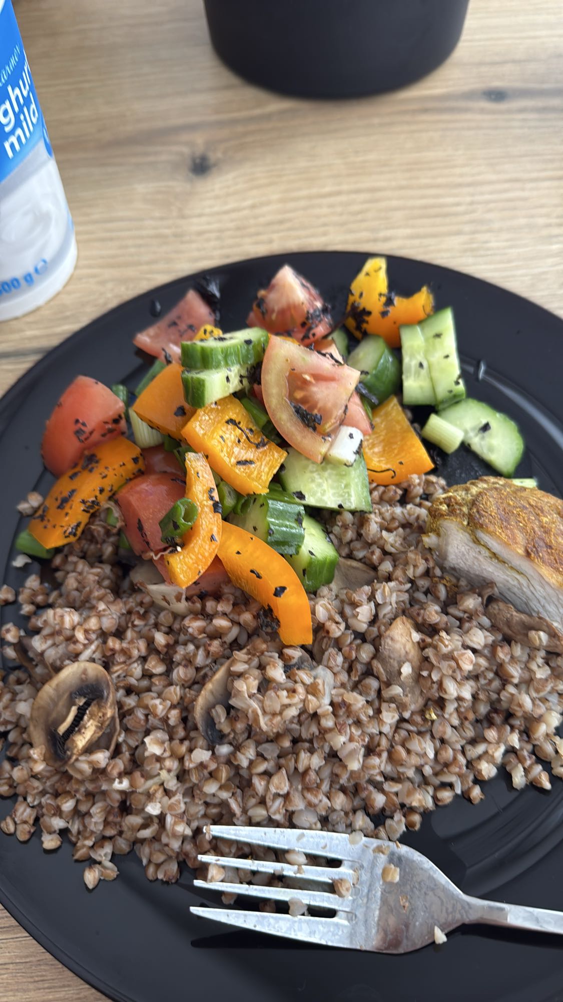 Buchweizen mit Hähnchen