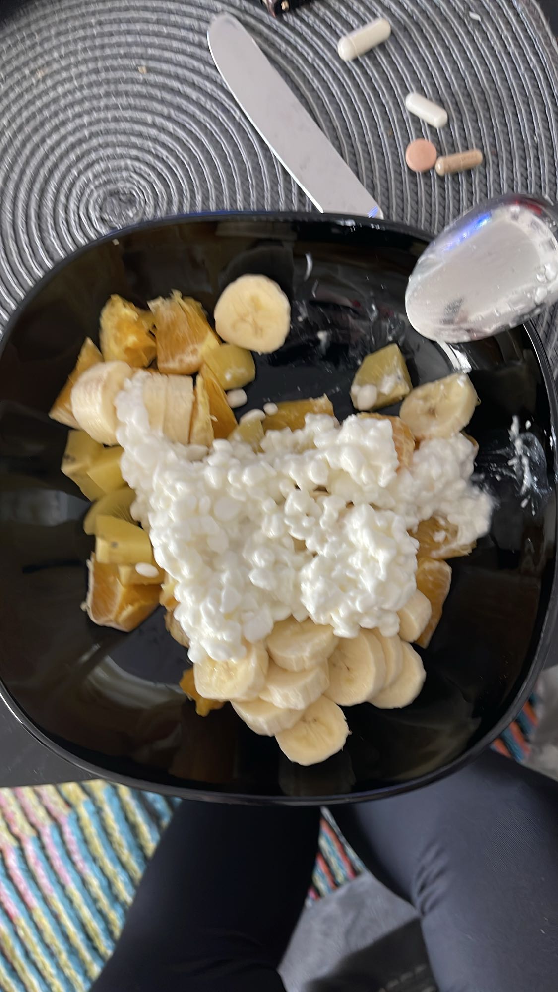 Fruktsallad med keso