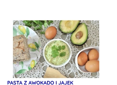 Pasta z awokado i jajek