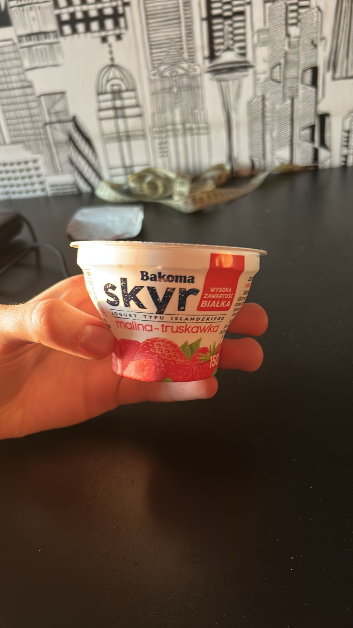 Skyr malina-truskawka