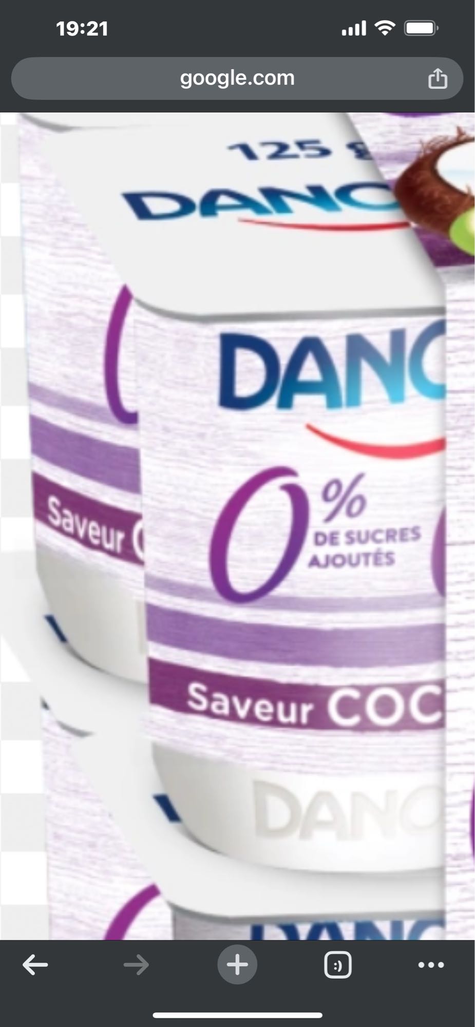 Yaourt saveur coco