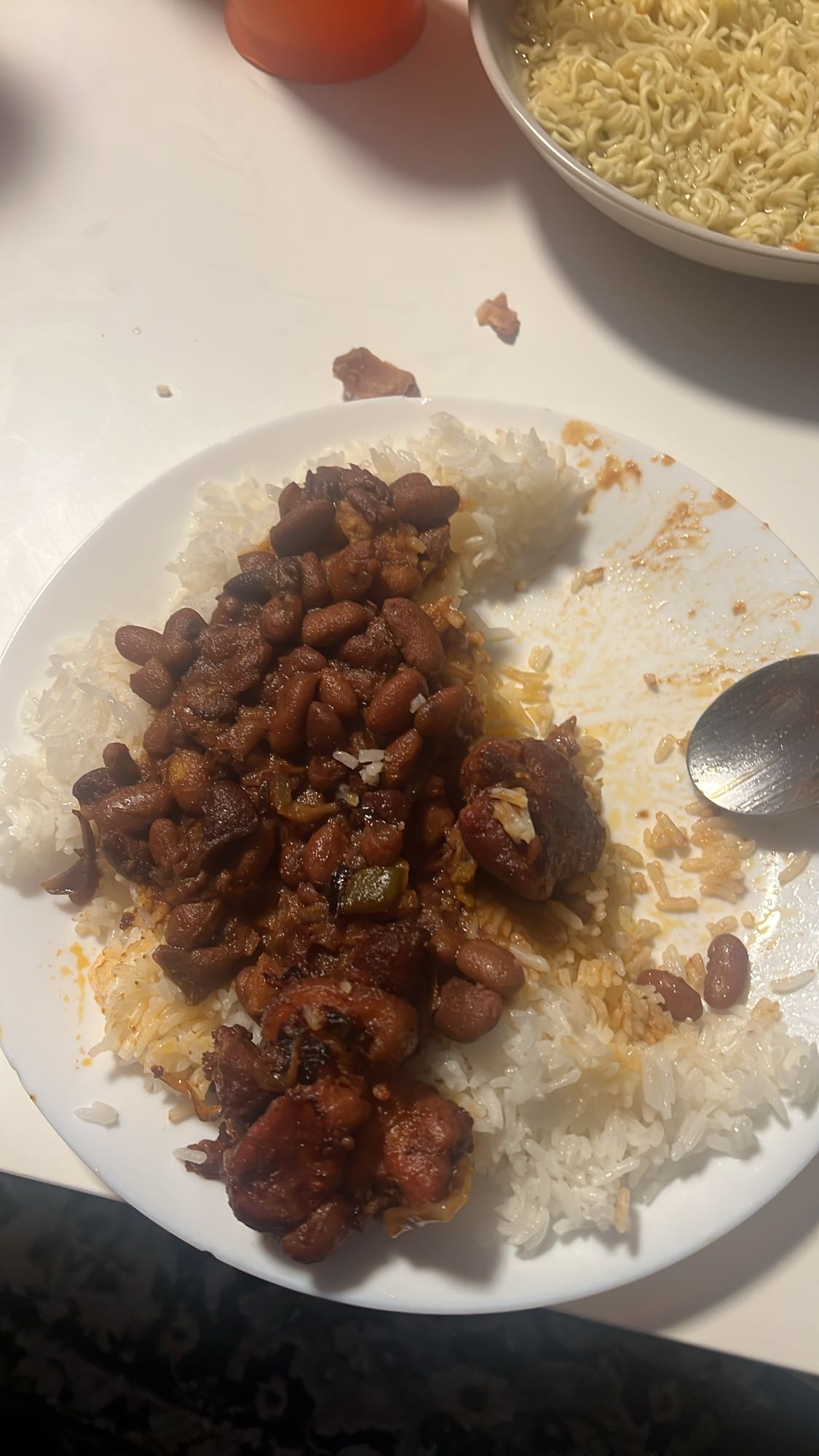 Ris med bönor och kyckling