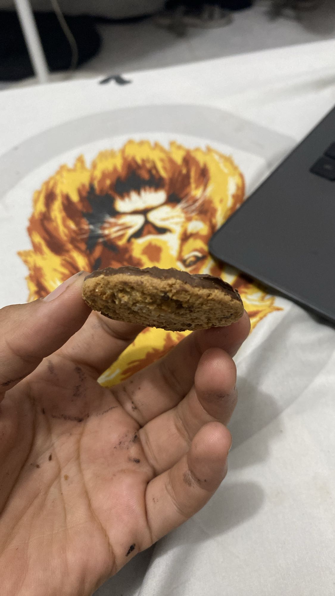 Galleta con chocolate