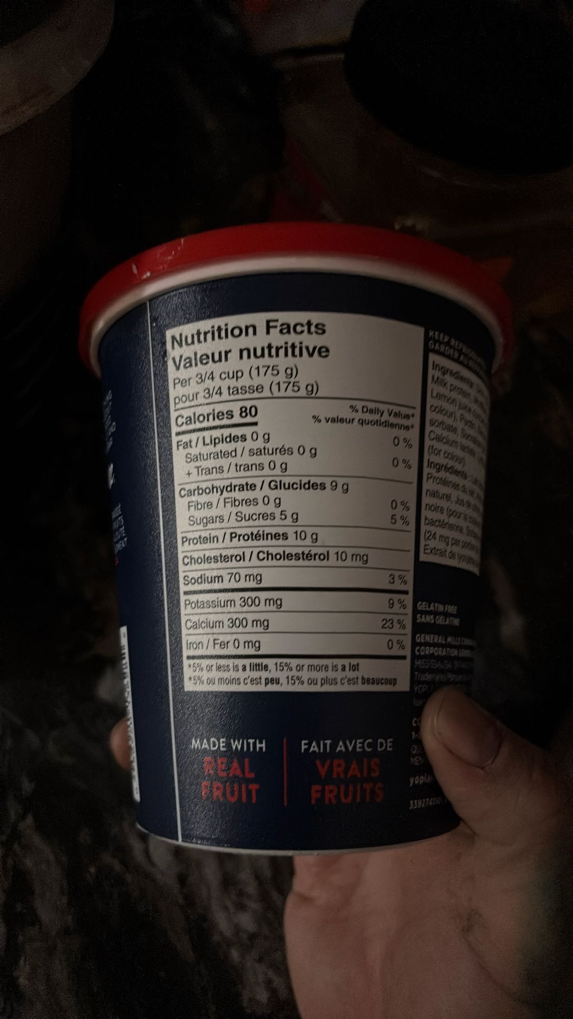 Yaourt aux vrais fruits