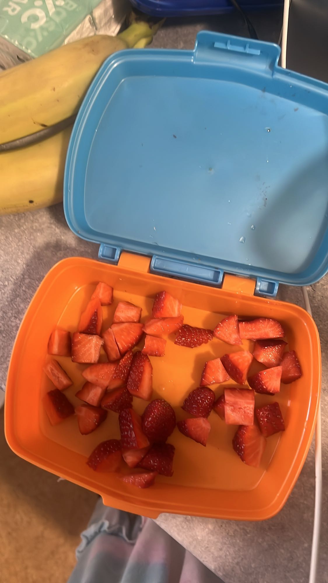 Jordgubbar i matlåda