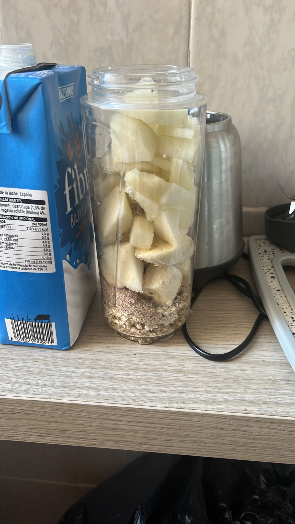 Batido de avena y plátano