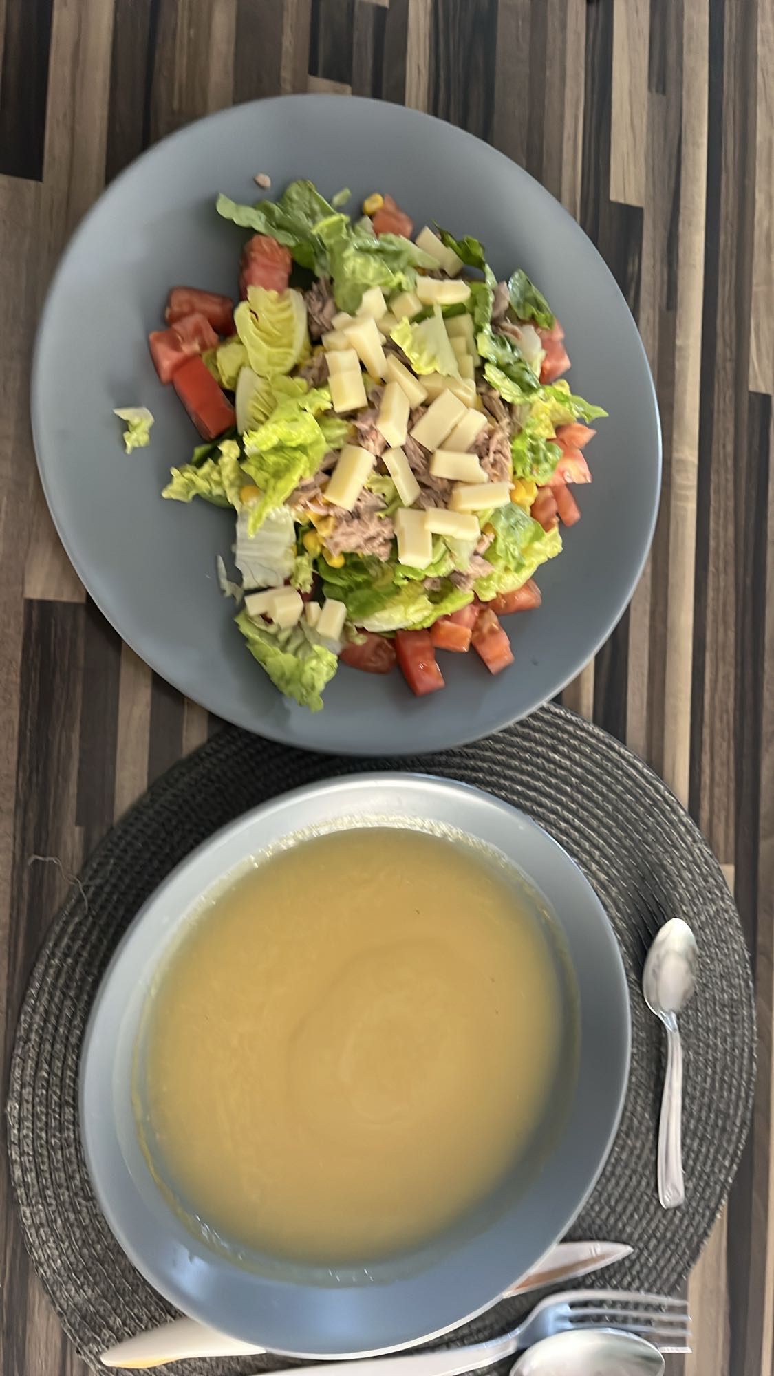 Salade et soupe