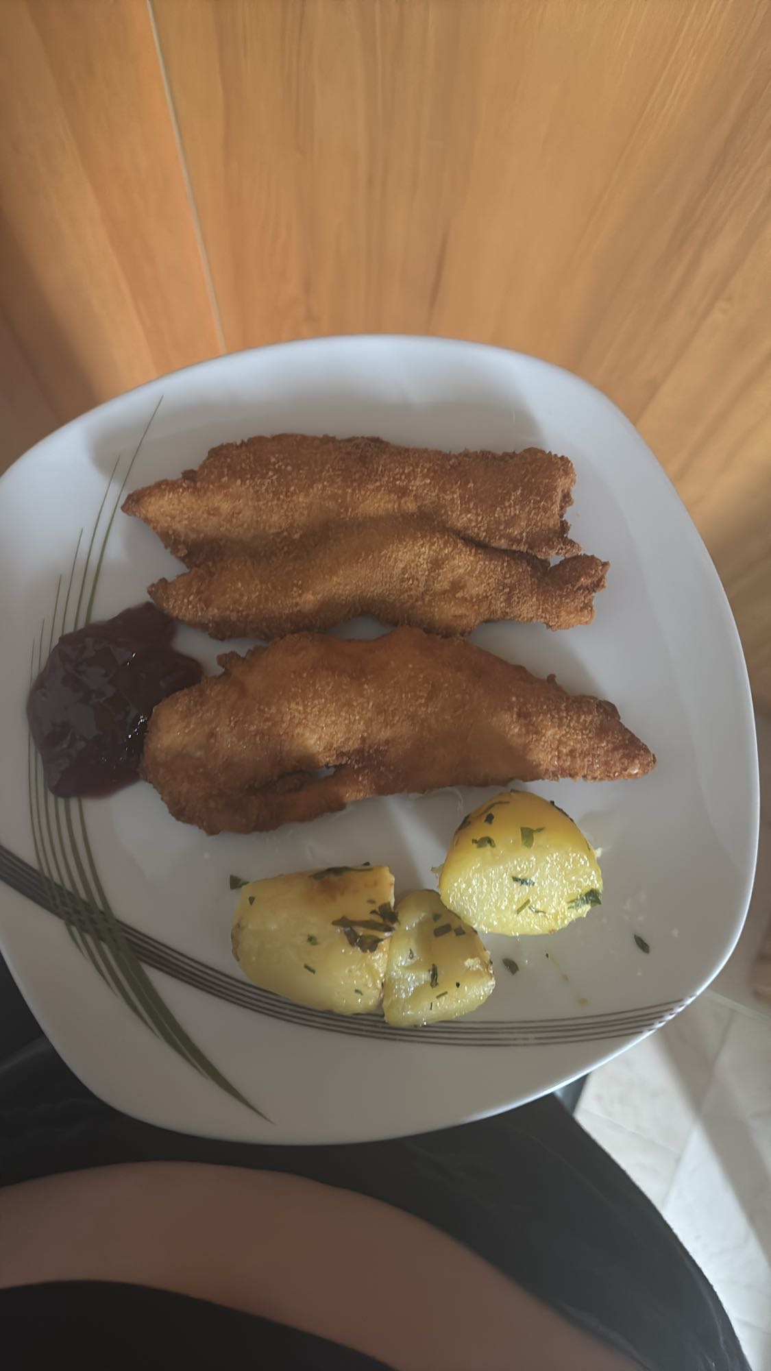 Gebackener Fisch mit Kartoffeln