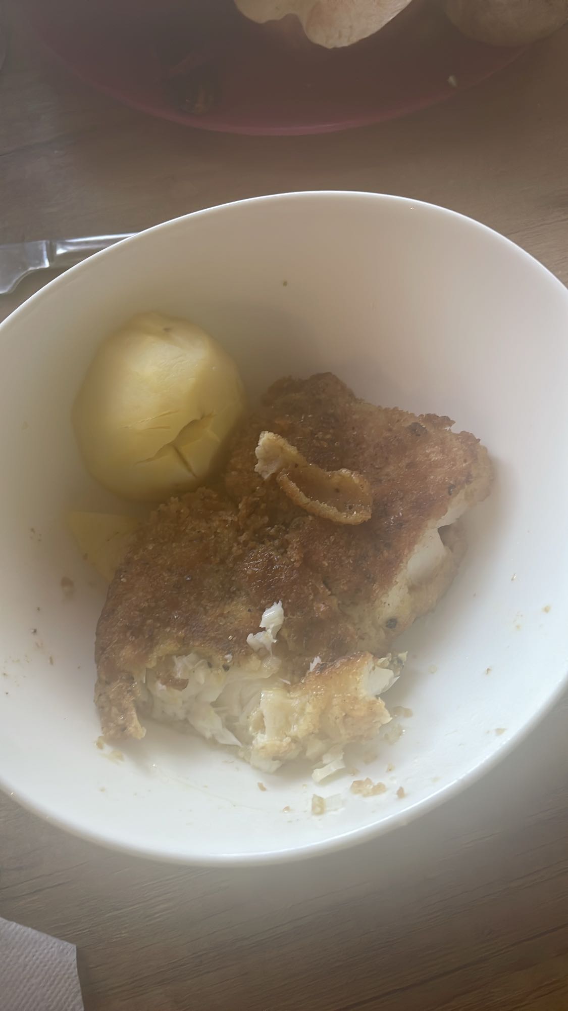 Smażona ryba z ziemniakiem