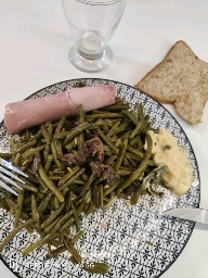 Haricots verts et jambon