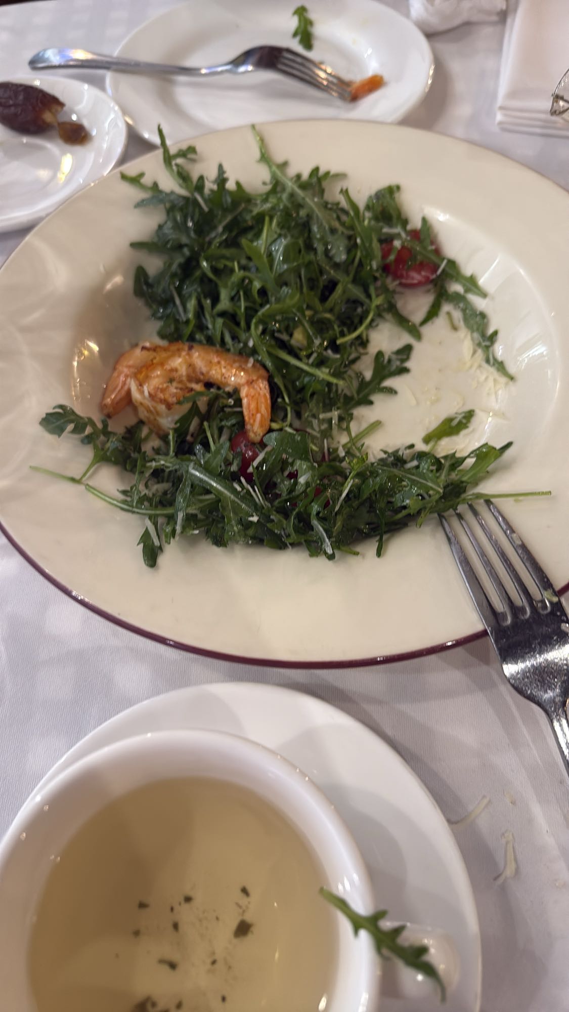 Салат с креветками