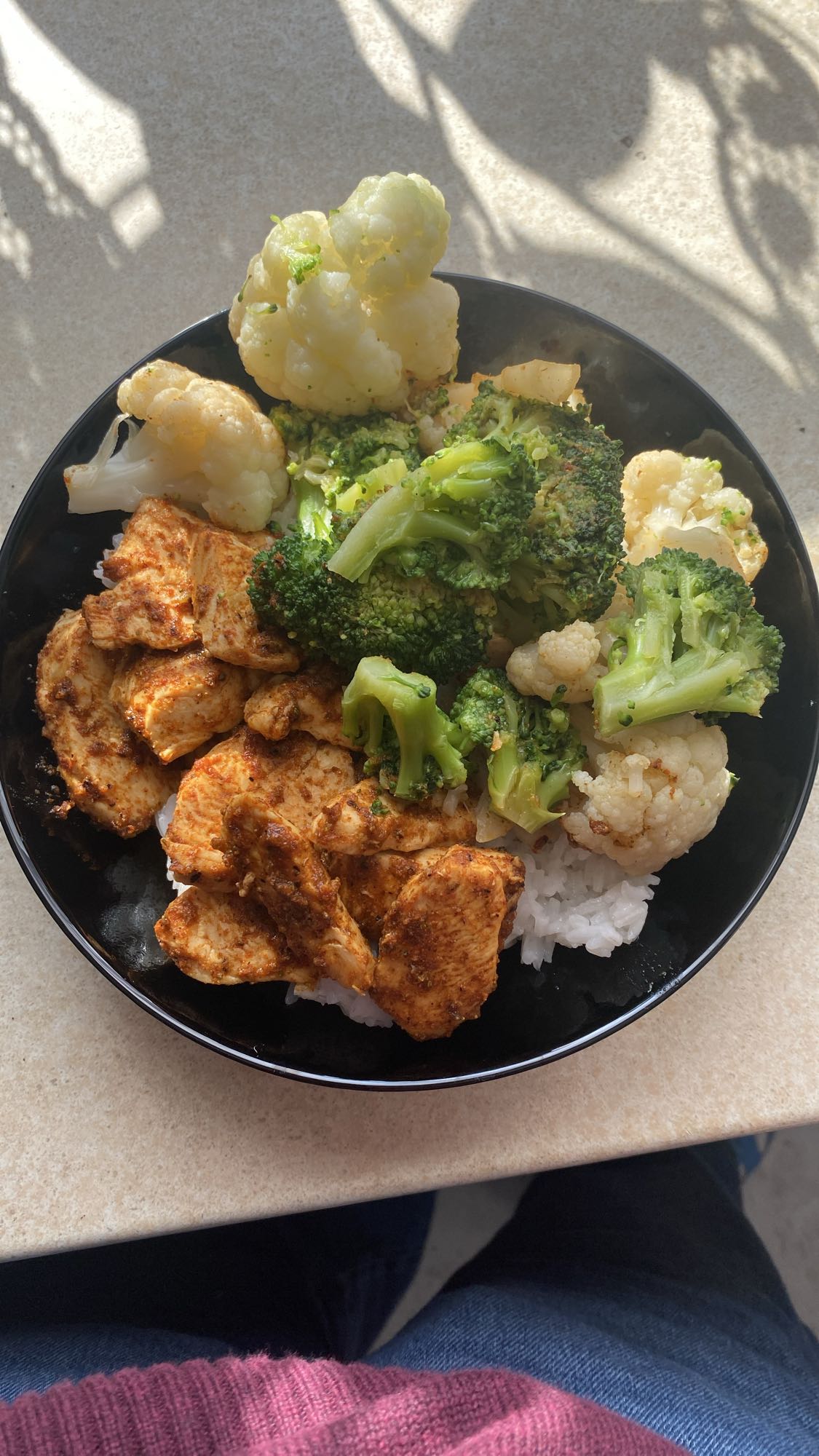 Kurczak z warzywami i ryżem