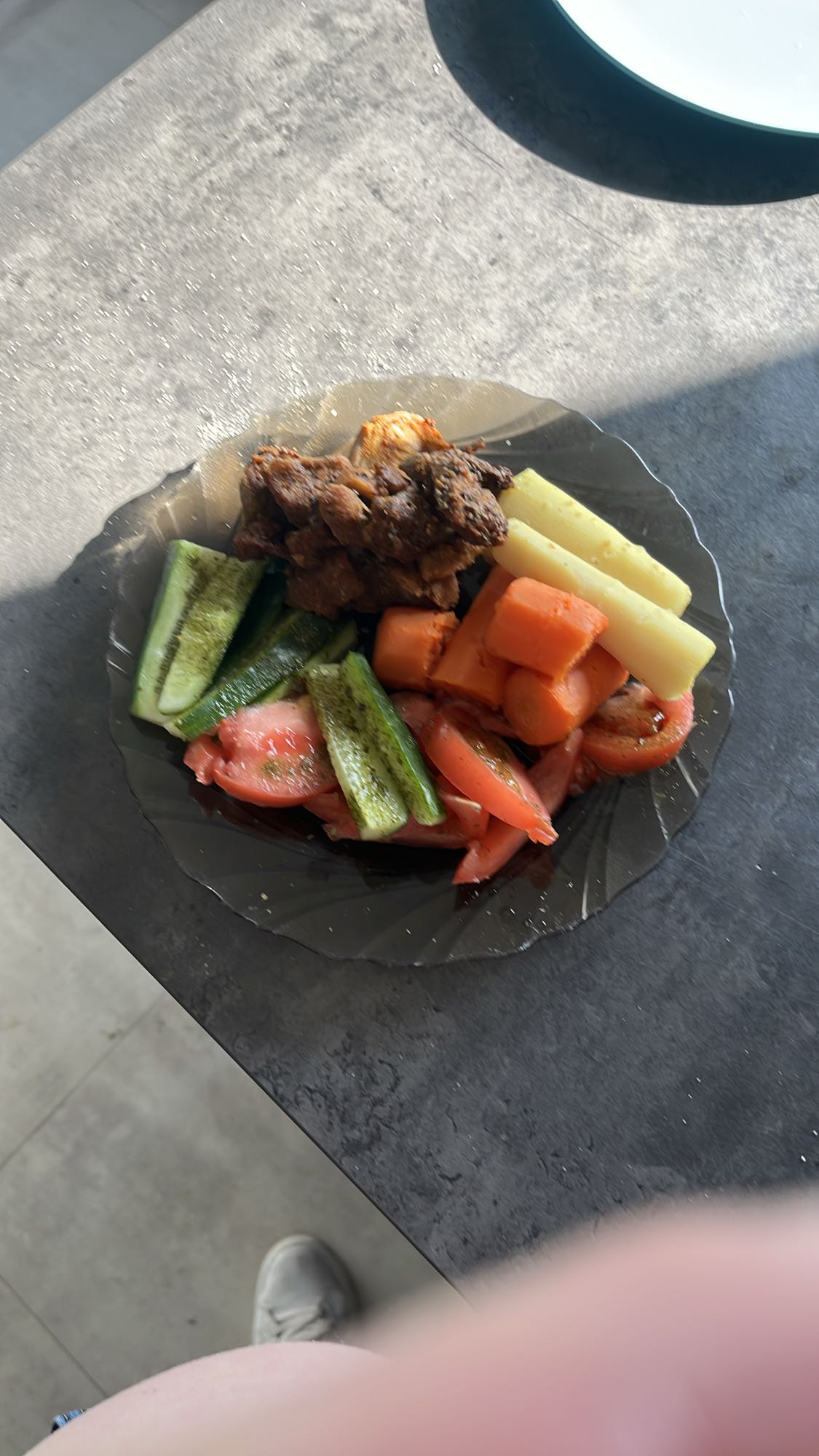 Grillowany kurczak z warzywami