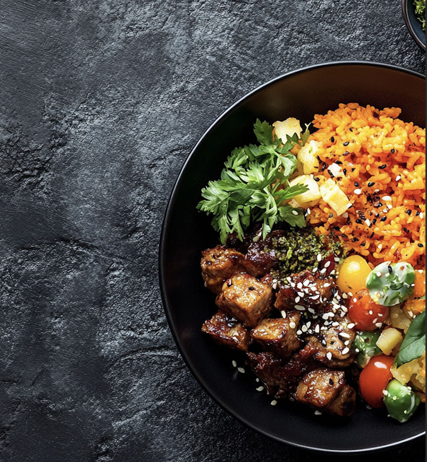 Teriyaki Tofu Rice Bowl