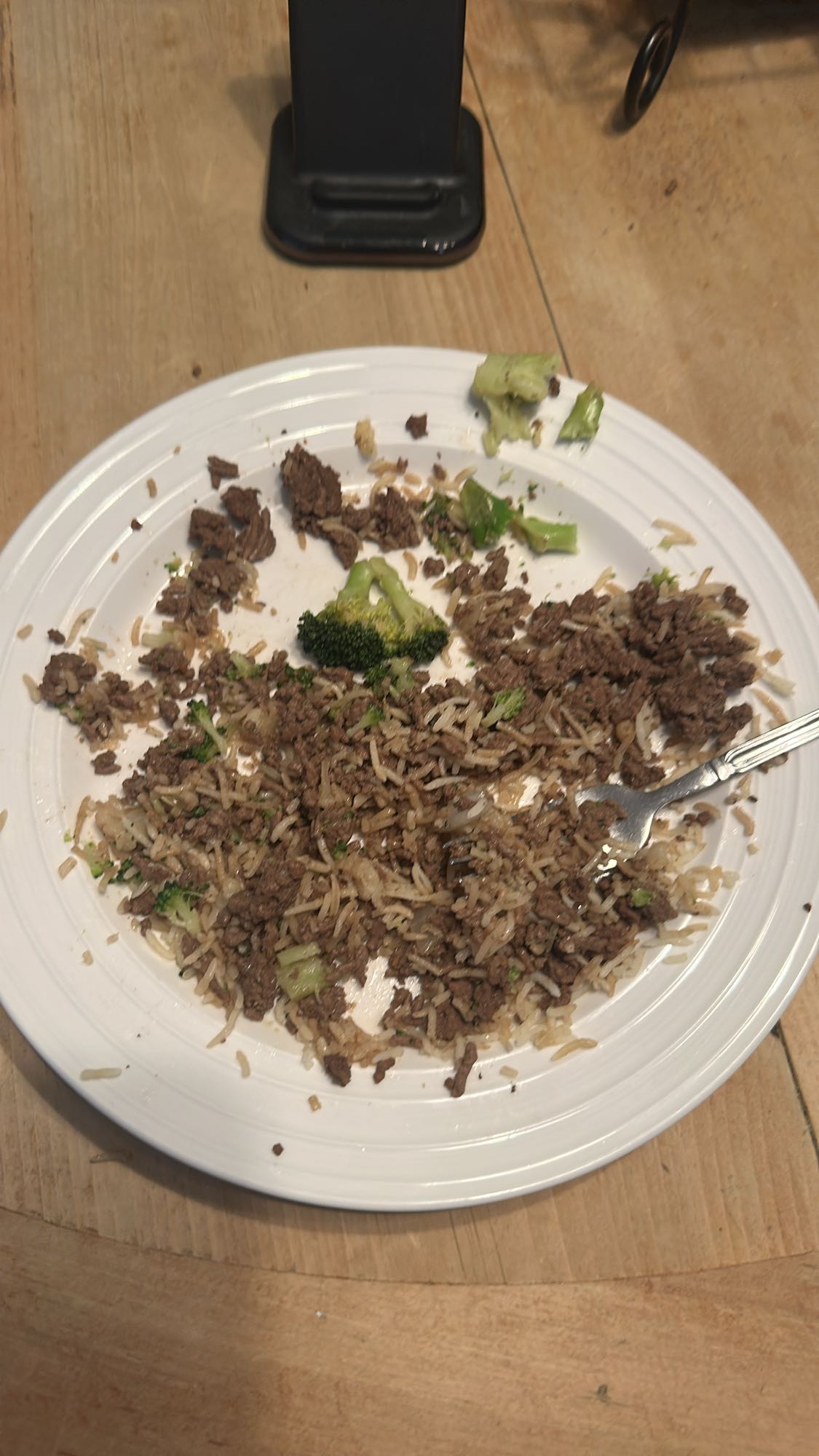 Riz au bœuf et brocoli