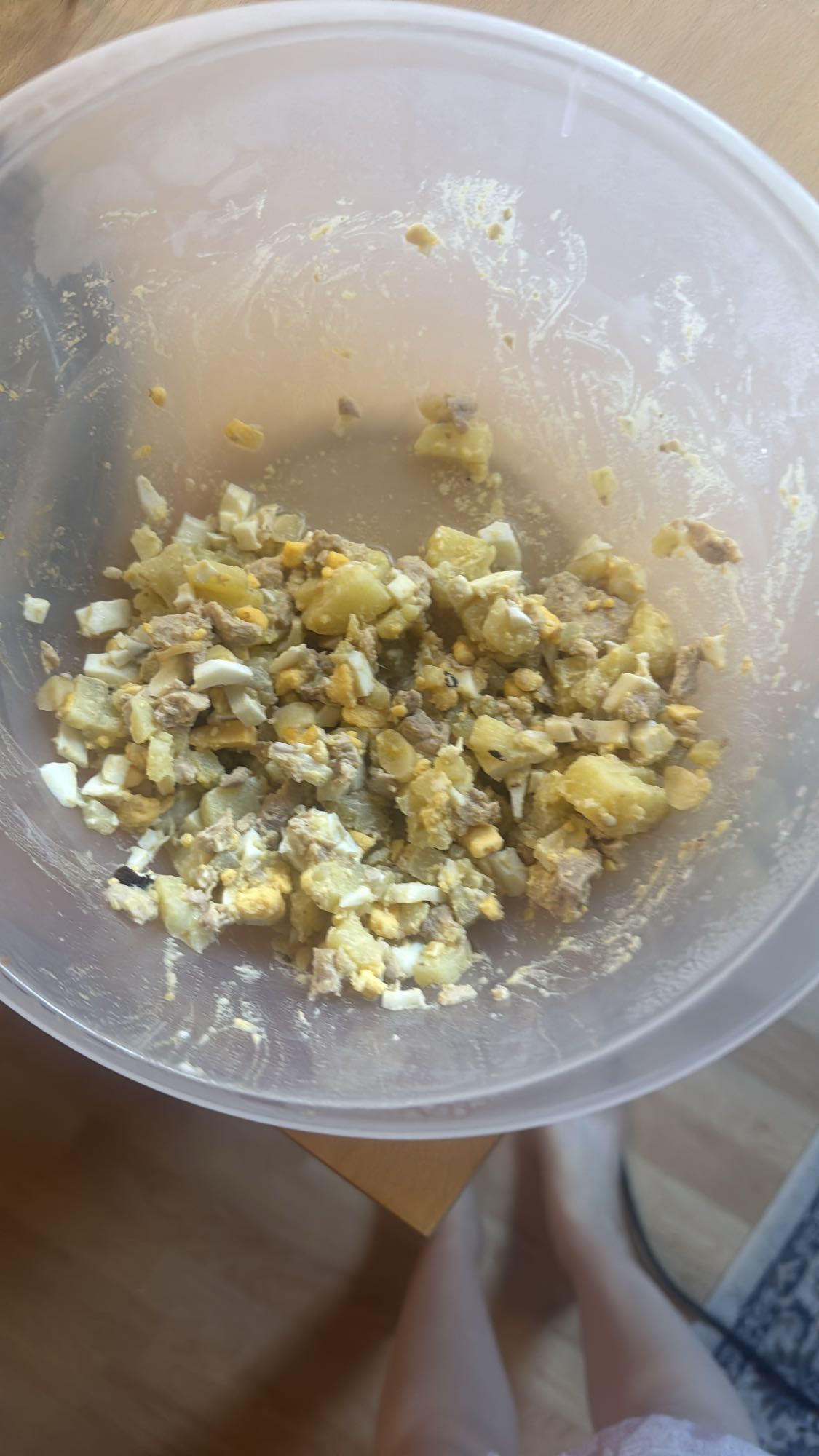 Салат с картофелем