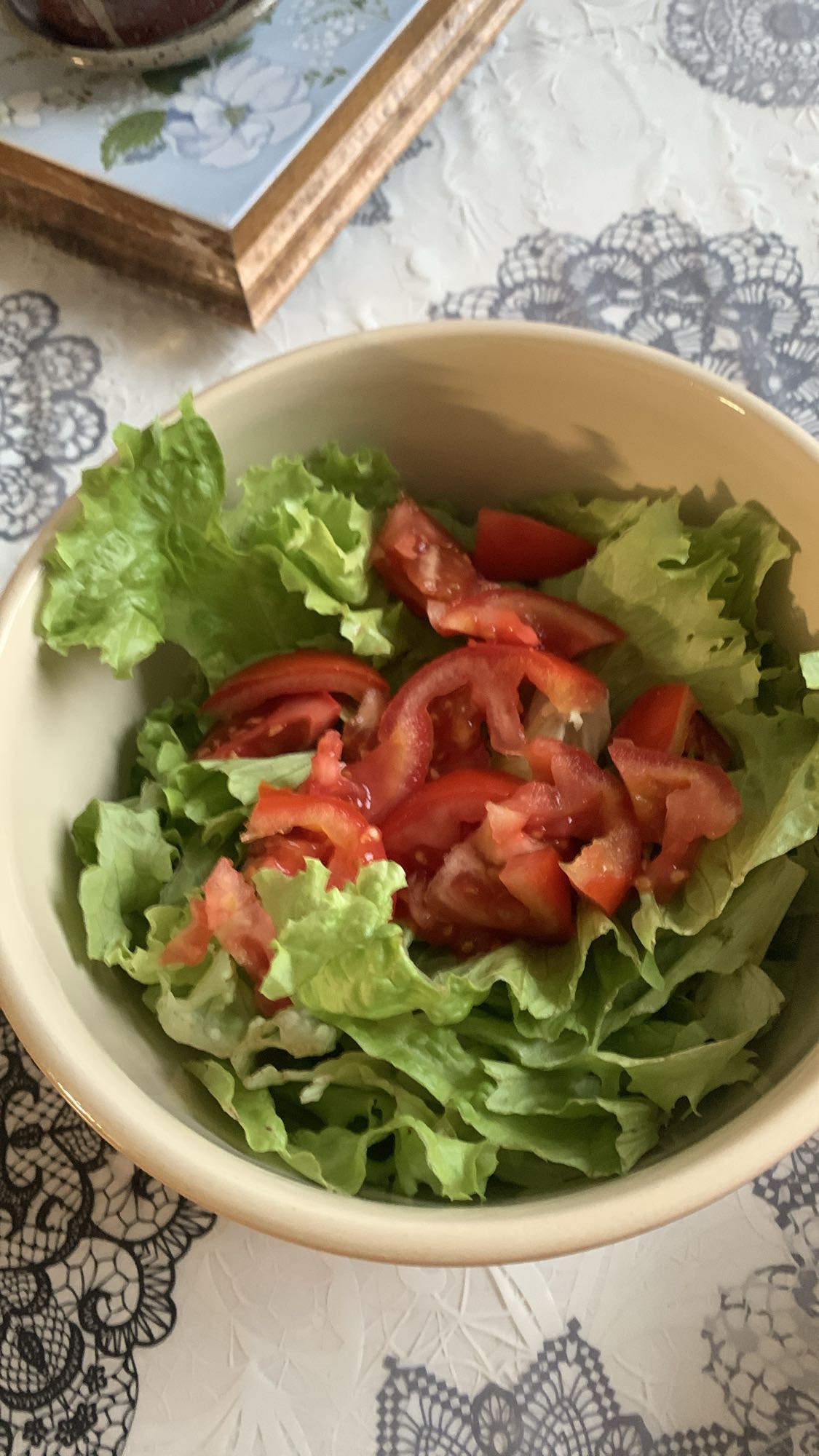 Salade de laitue et tomate
