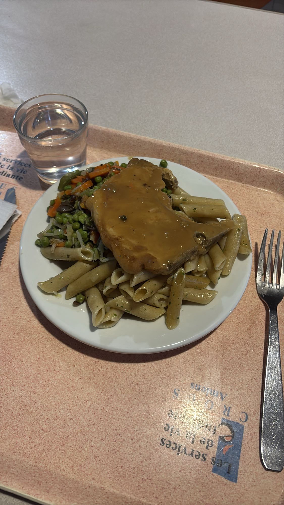 Pasta with Pork Chop