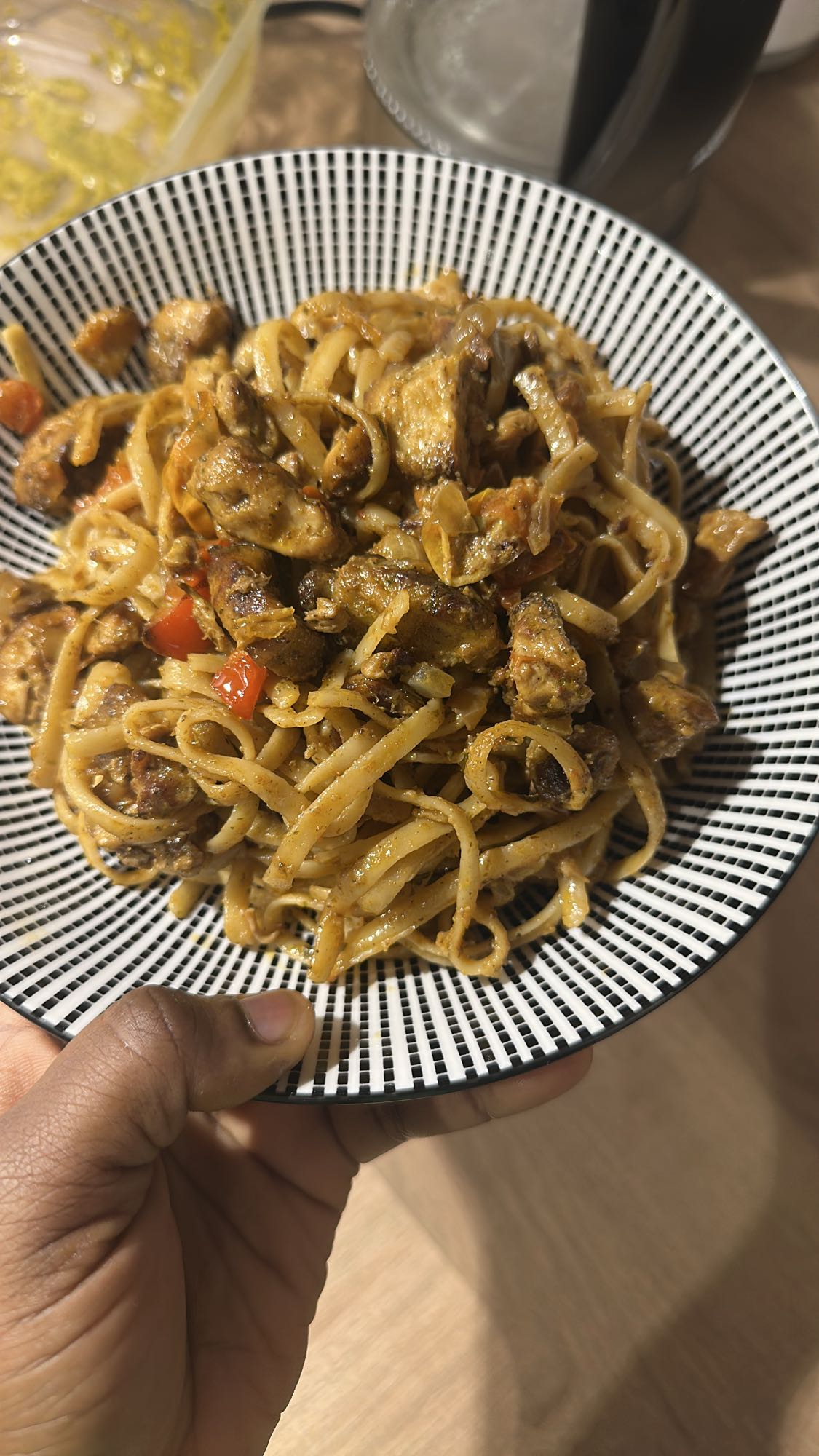 Nouilles au poulet épicé