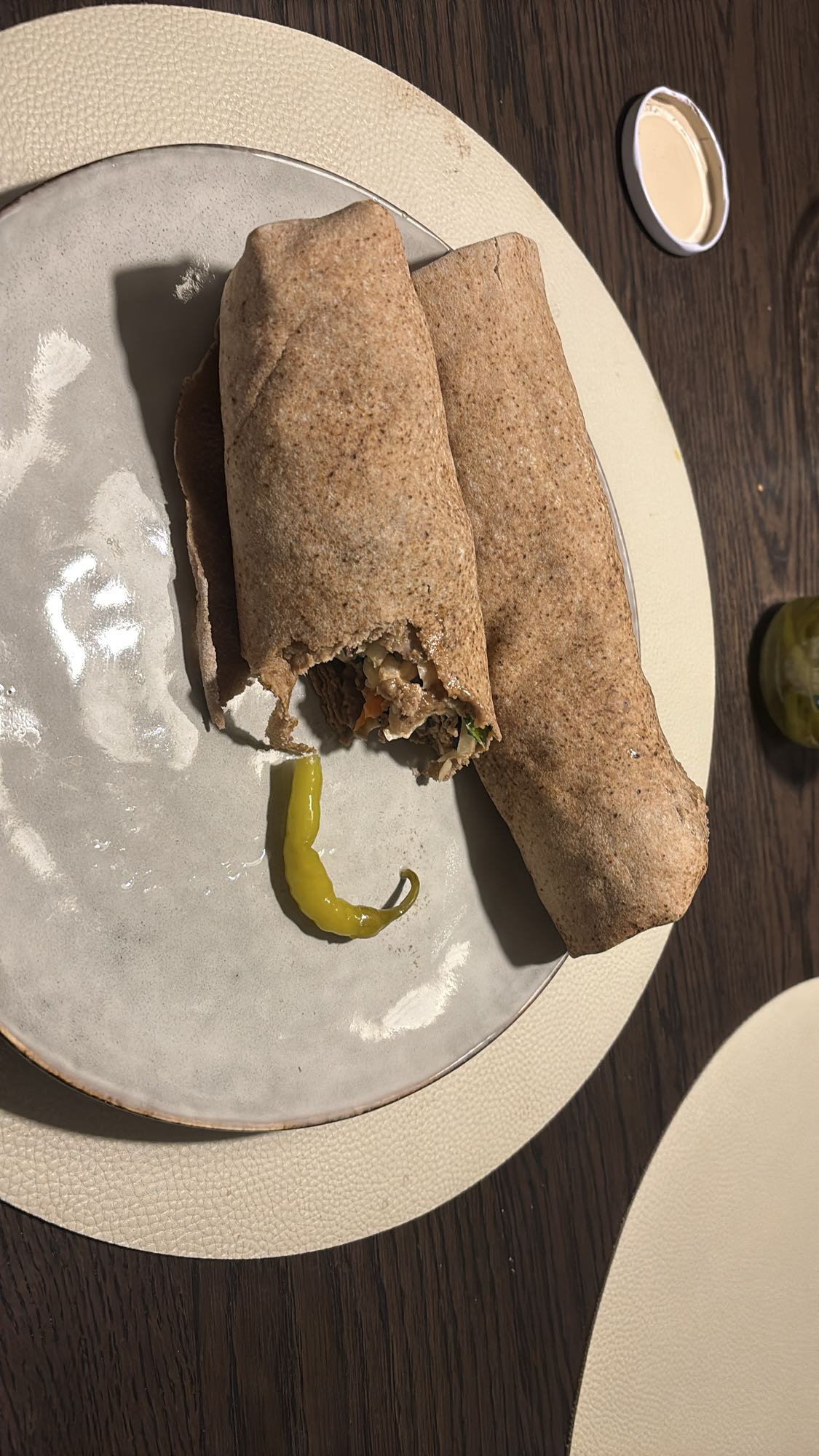 Fullkornswrap med kött