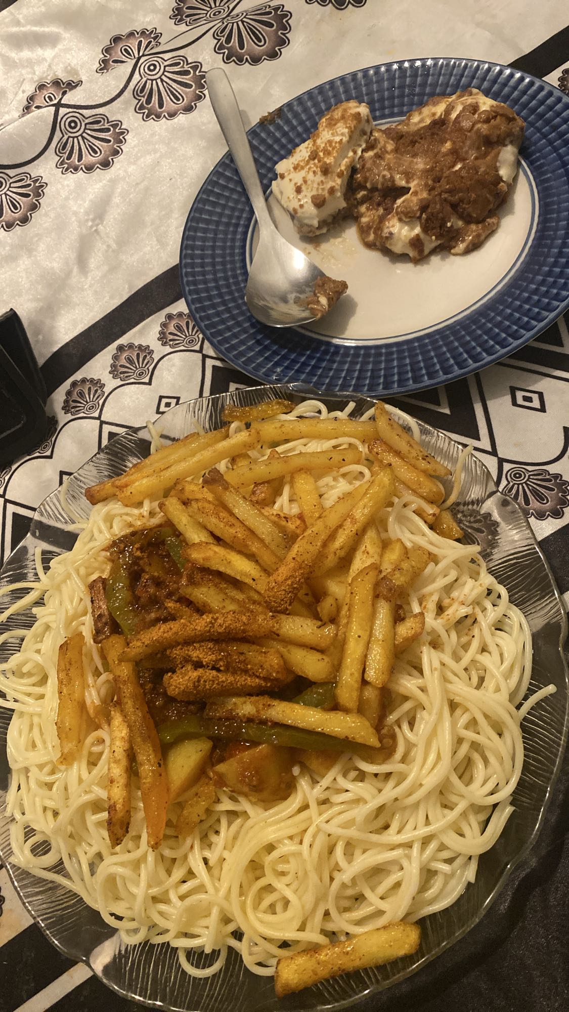 Spagetti med pommes