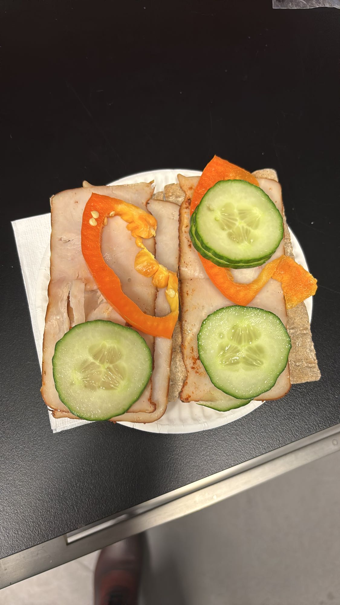 Knäckebröd med kalkon