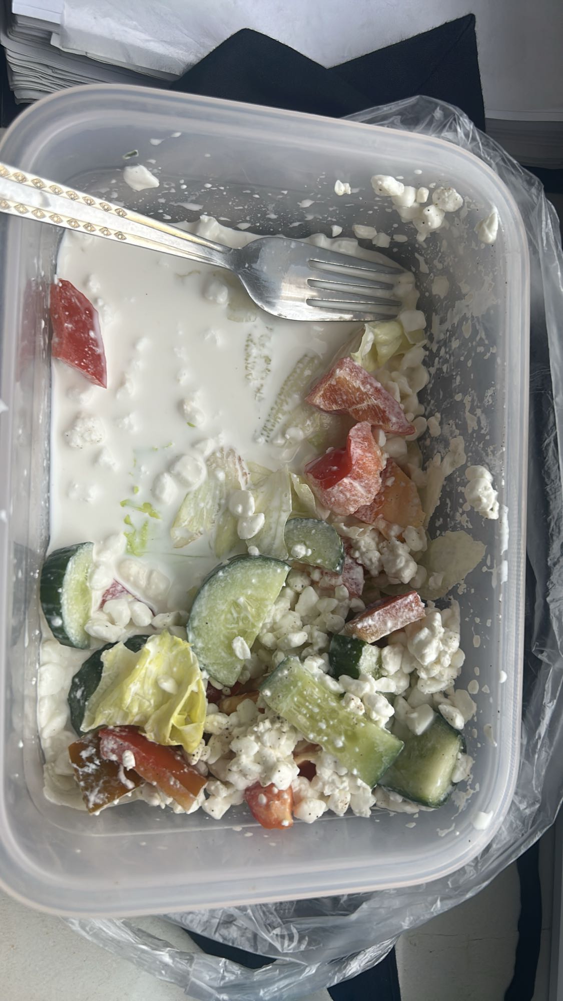 Sałatka z twarogiem