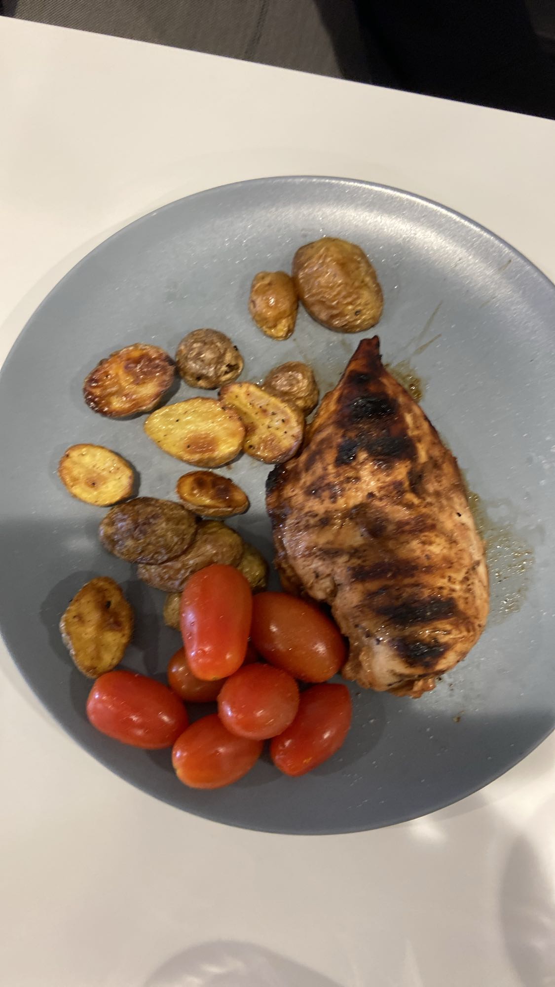 Grillad kyckling med potatis