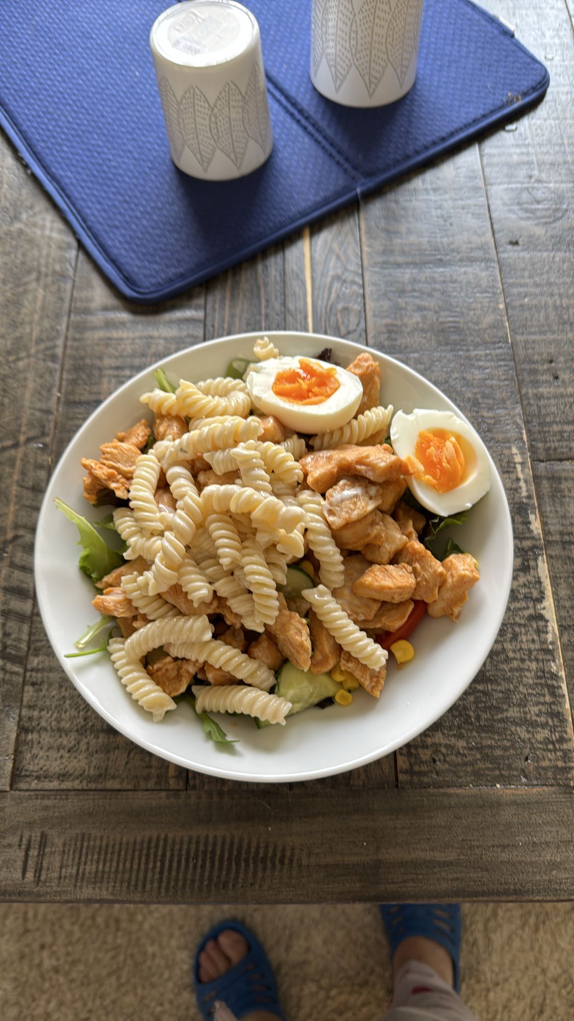 Kycklingsallad med pasta