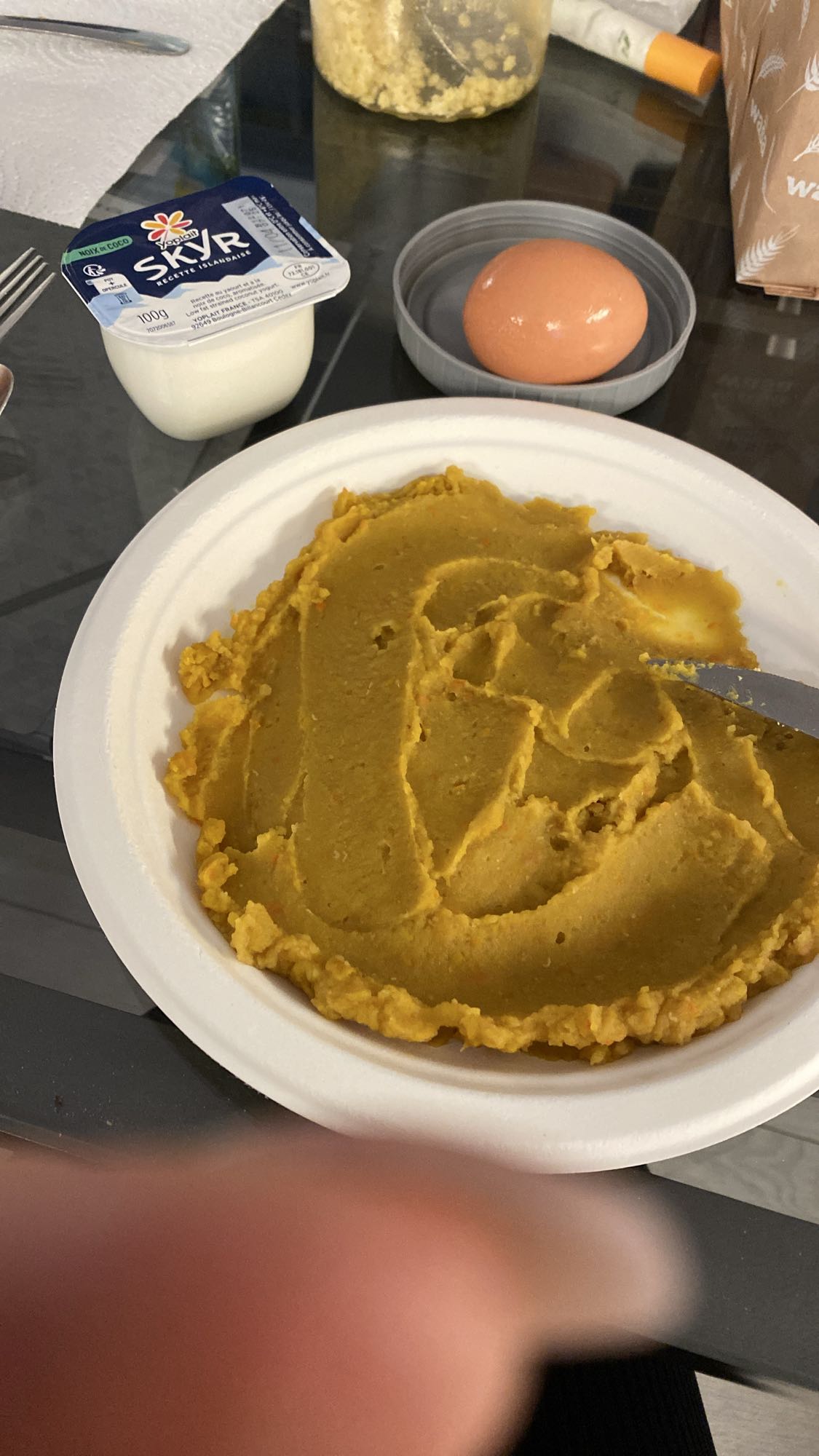 Purée de pois cassés