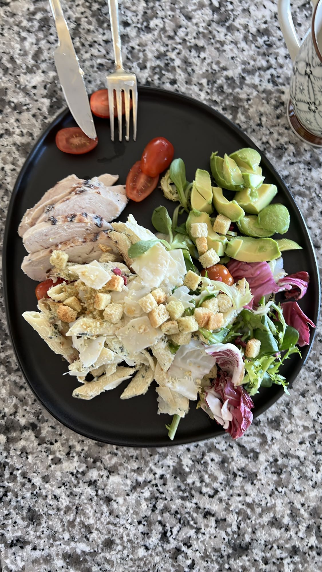 Kycklingsallad med pasta