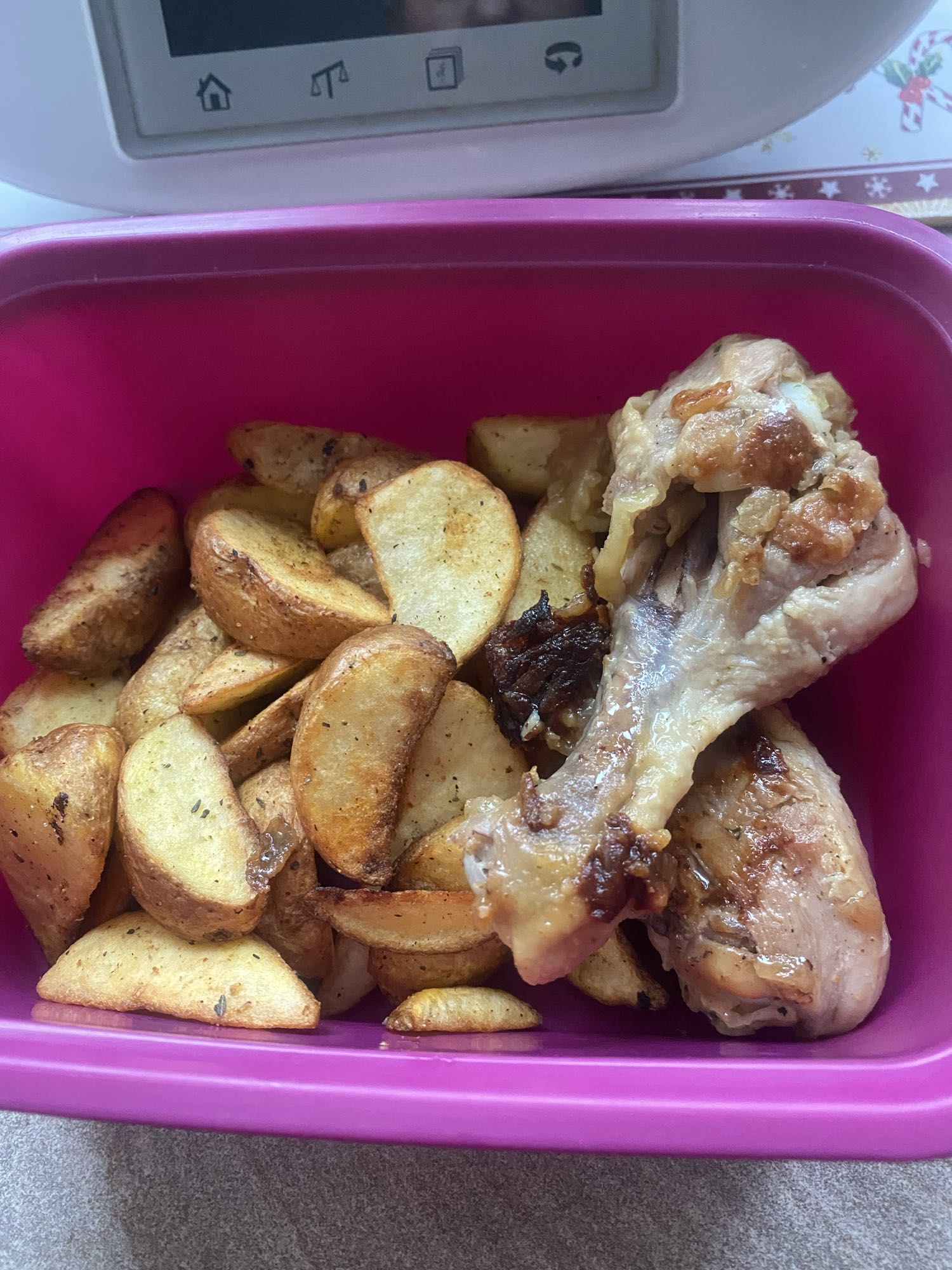 Kurczak z pieczonymi ziemniakami