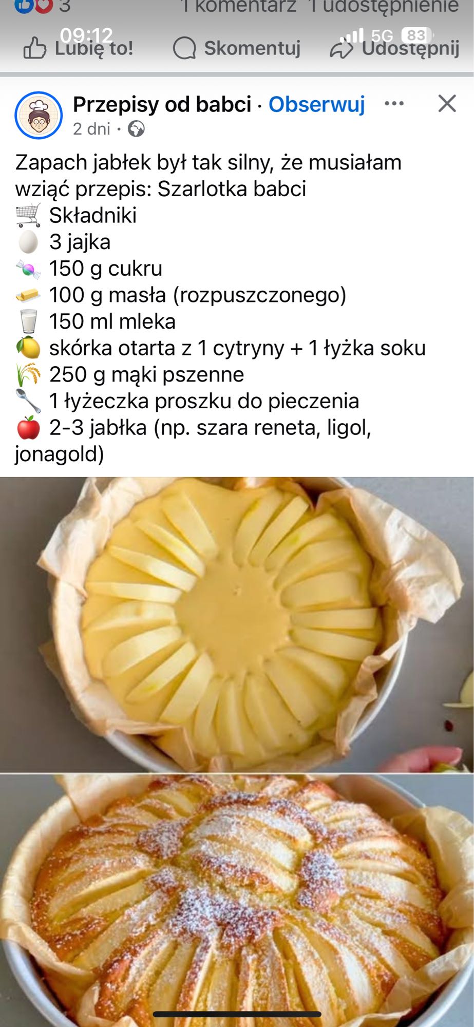 Szarlotka babci