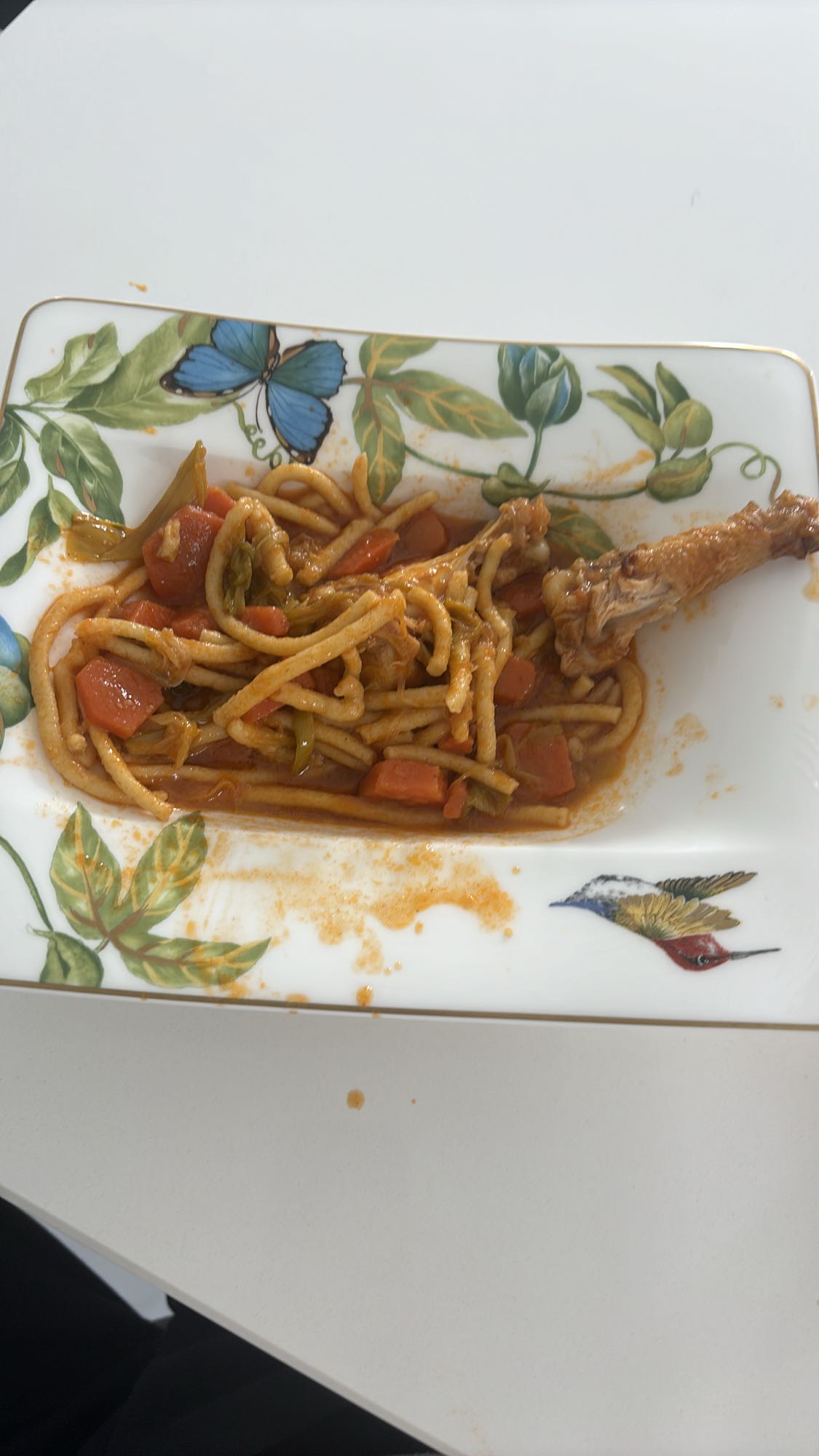 Spaghetti au poulet