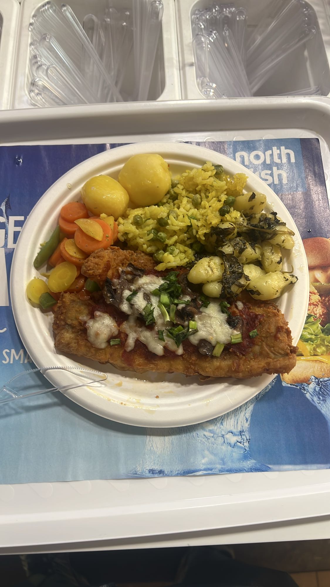 Ryba z warzywami i ziemniakami