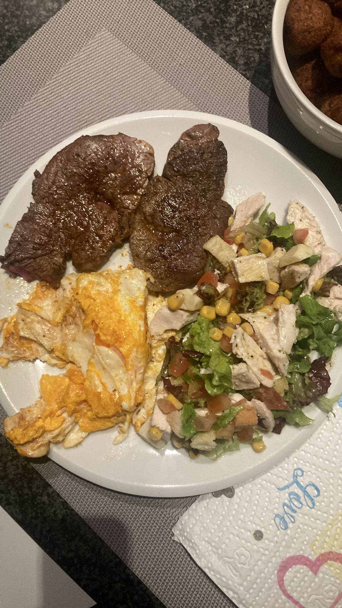 Steak and Salad Plate