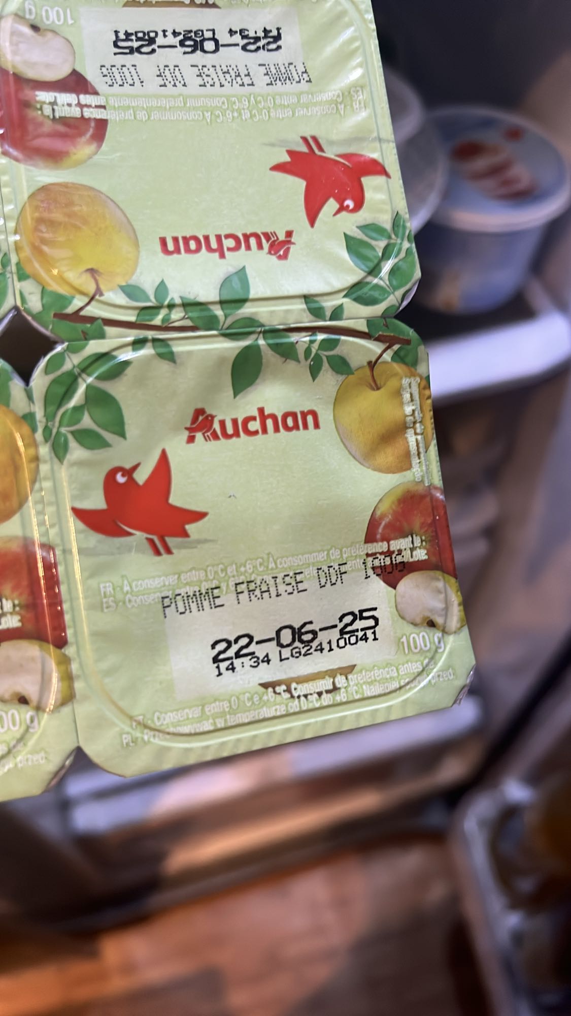 Compote pomme fraise