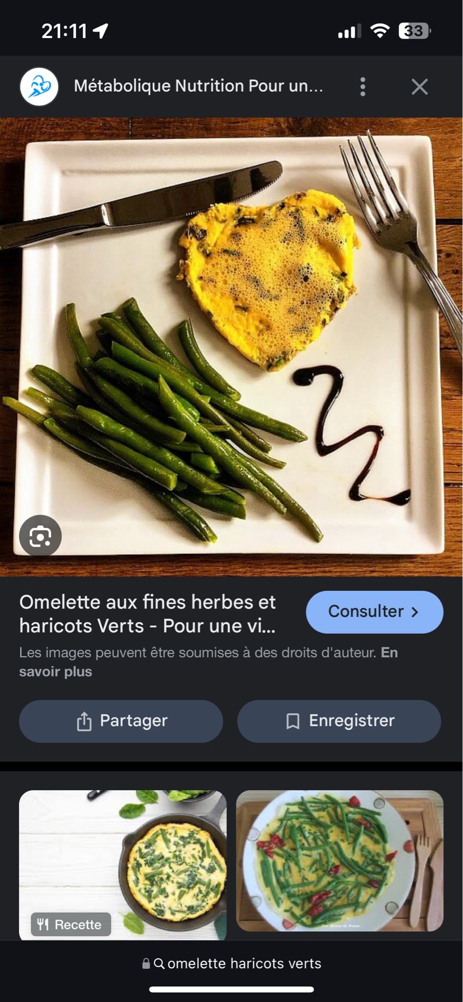 Omelette aux herbes