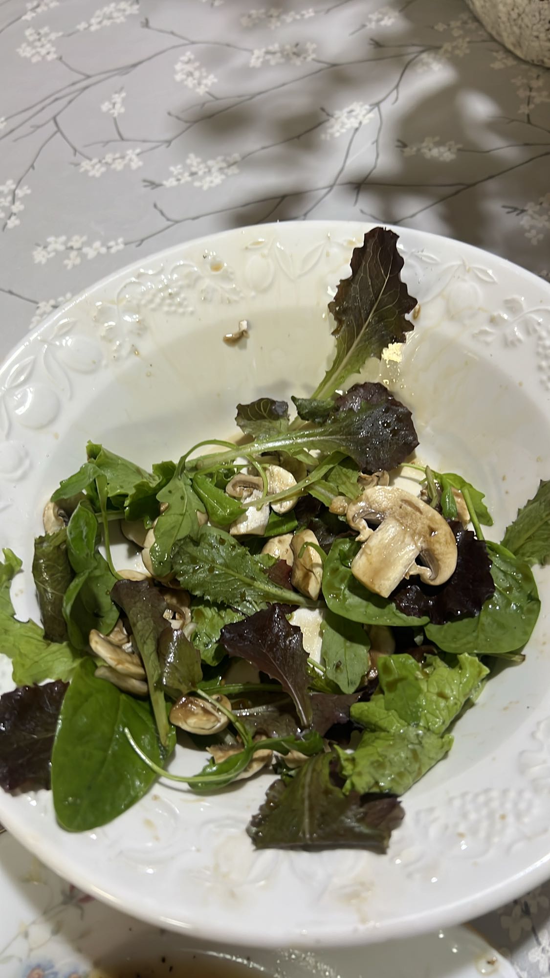 Ensalada de champiñones