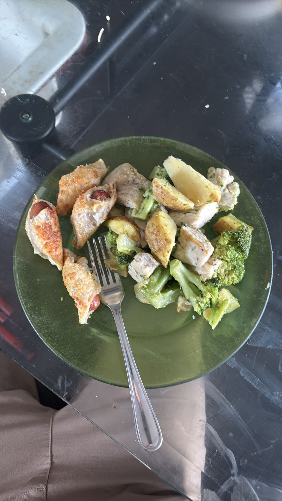 Poulet et légumes rôtis