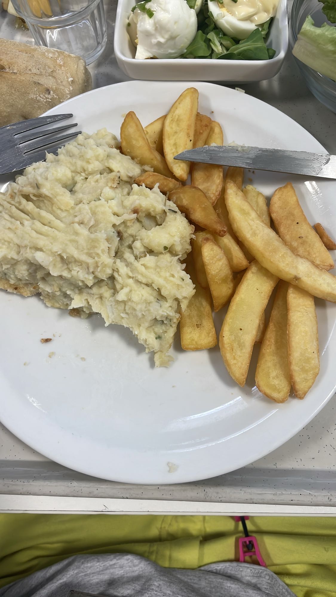 Brandade de morue et frites