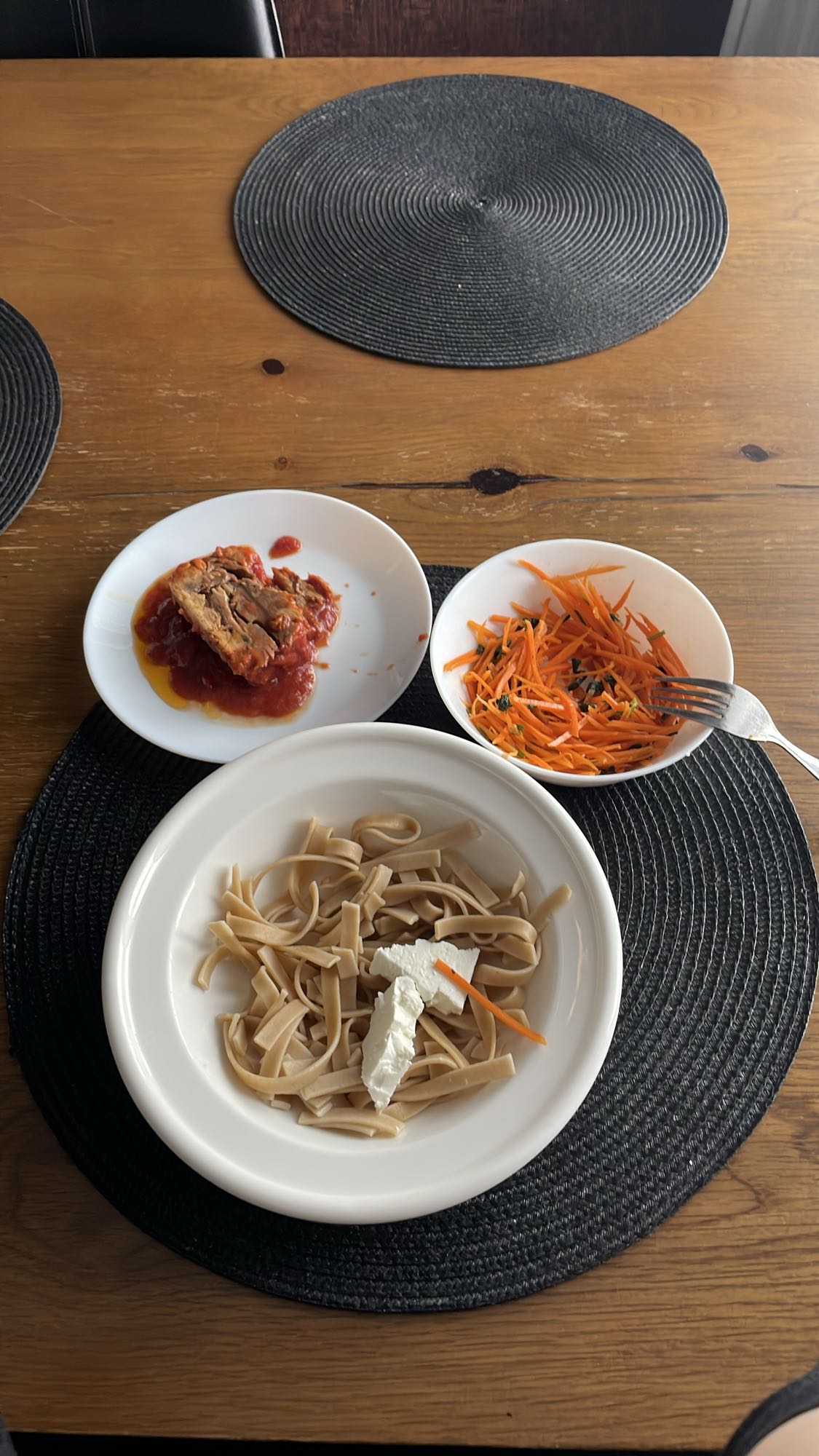 Fullkornspasta med kött