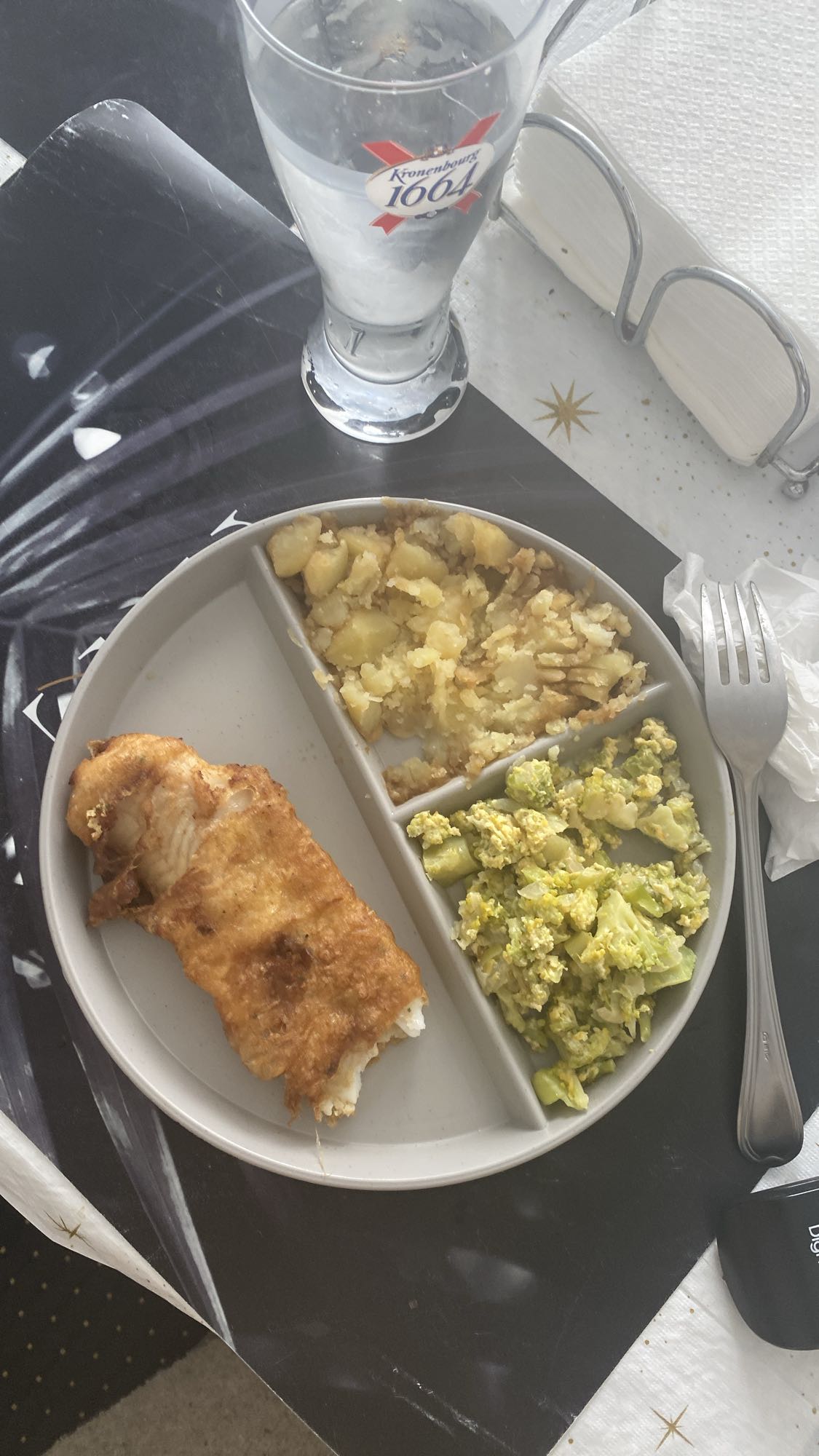 Pescado con guarnición