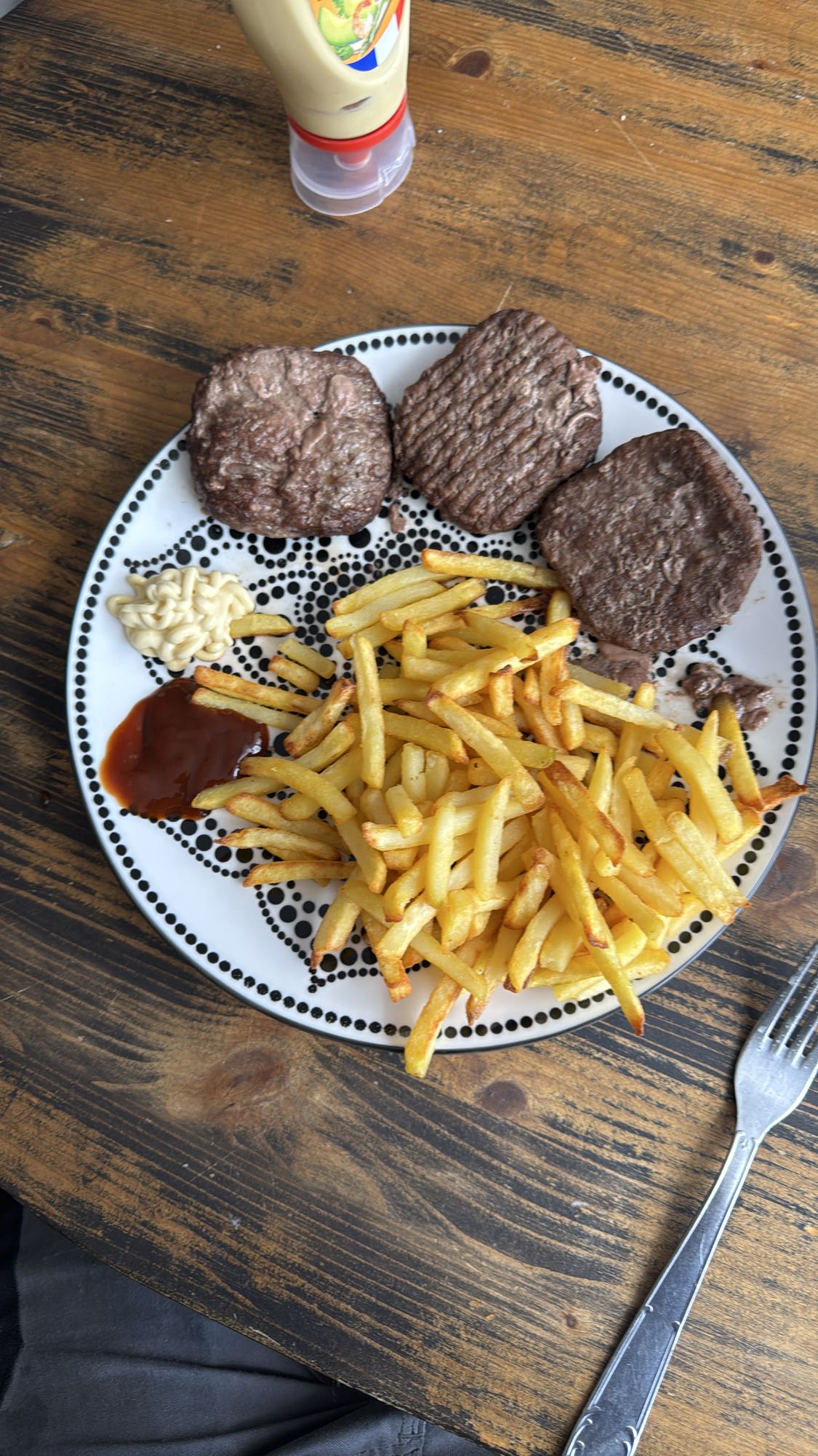 Steak haché et frites