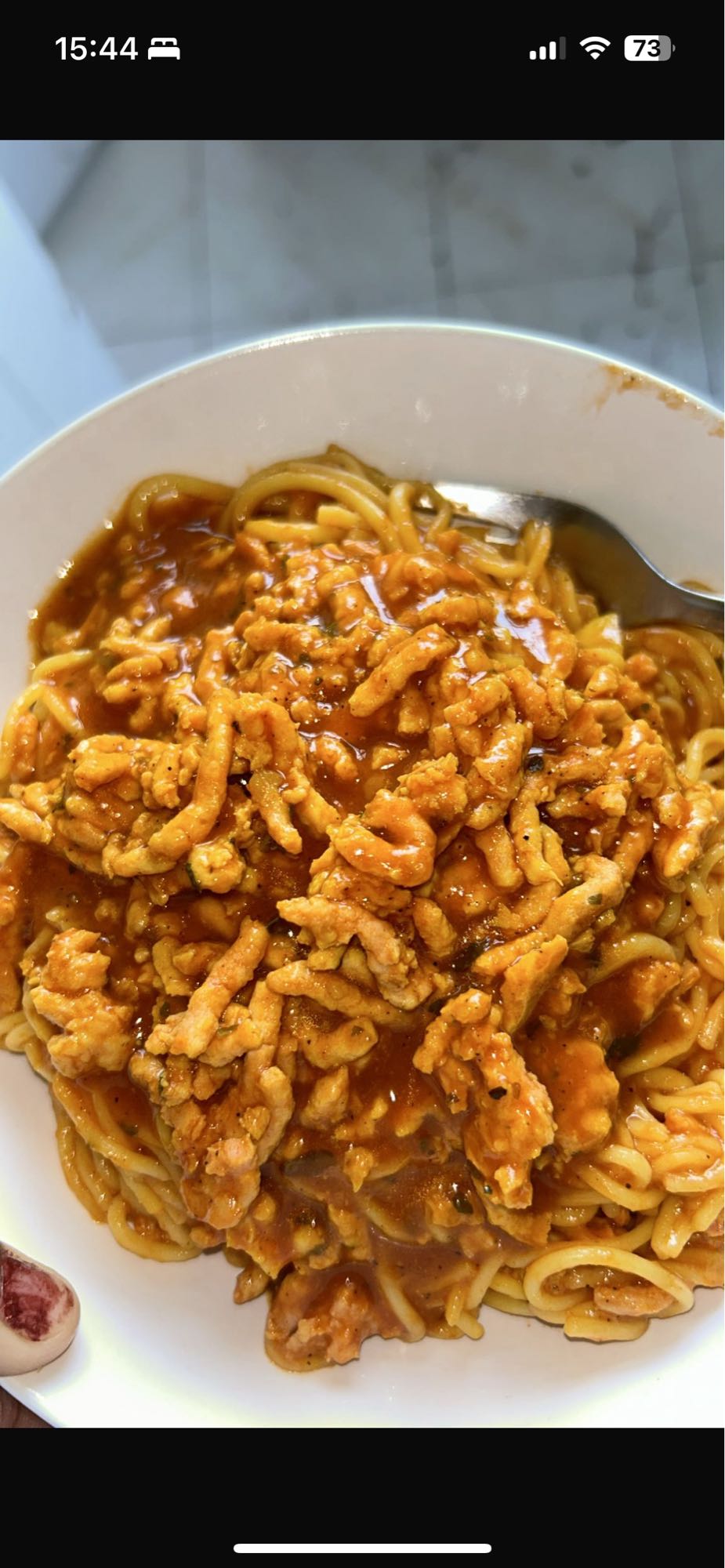 Espaguetis con carne