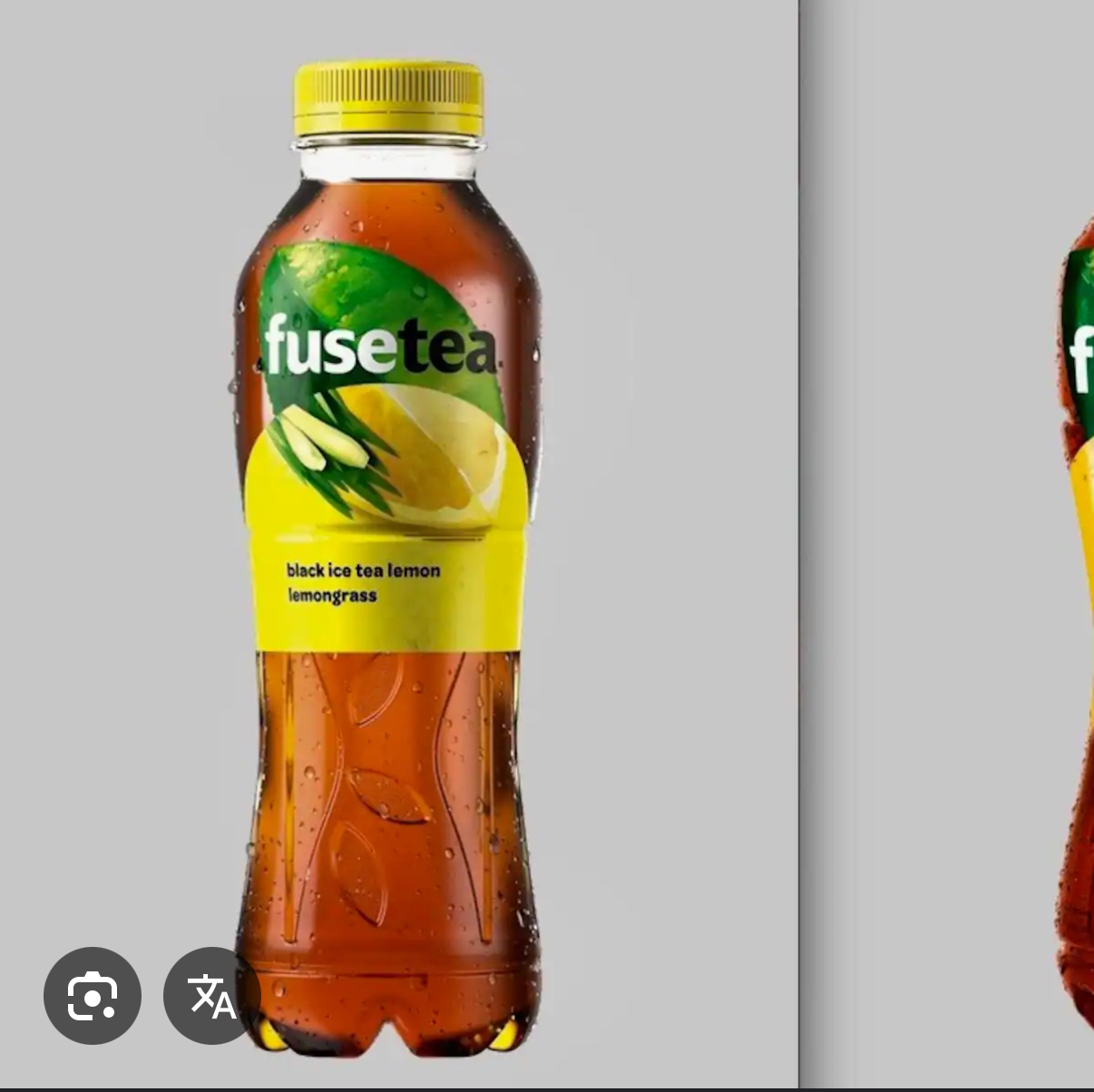 Schwarzer Eistee Zitrone