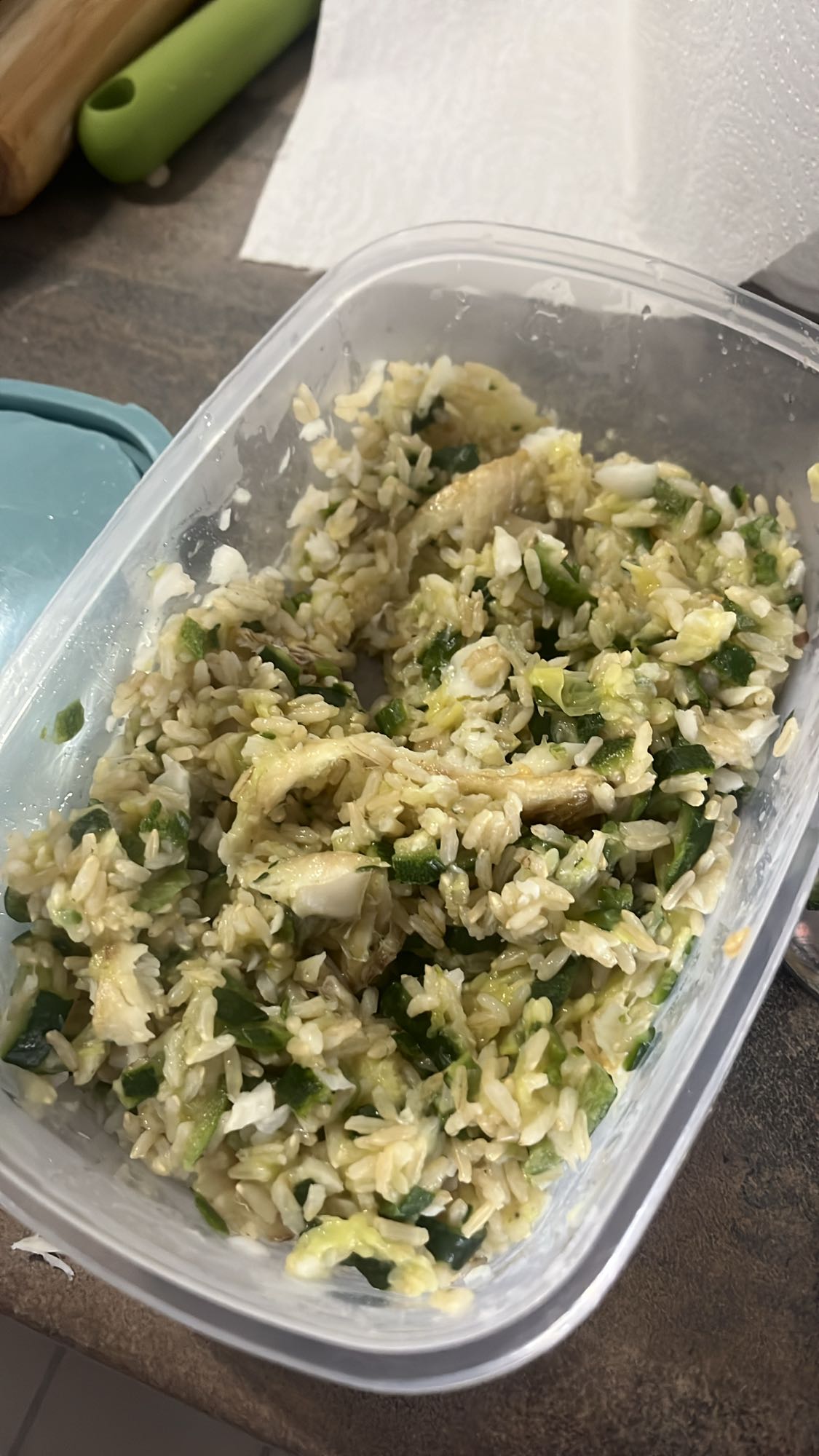 Riz au poulet et légumes