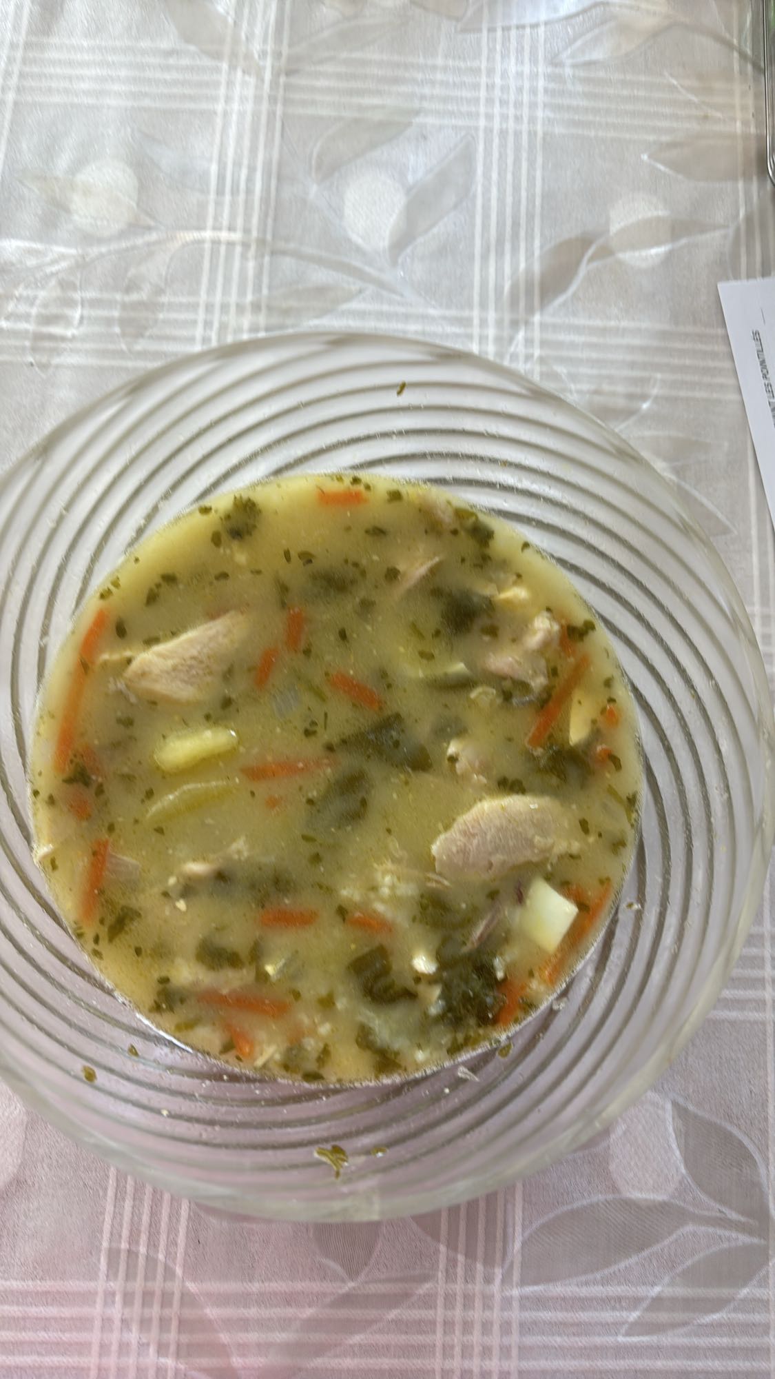 Soupe au poulet