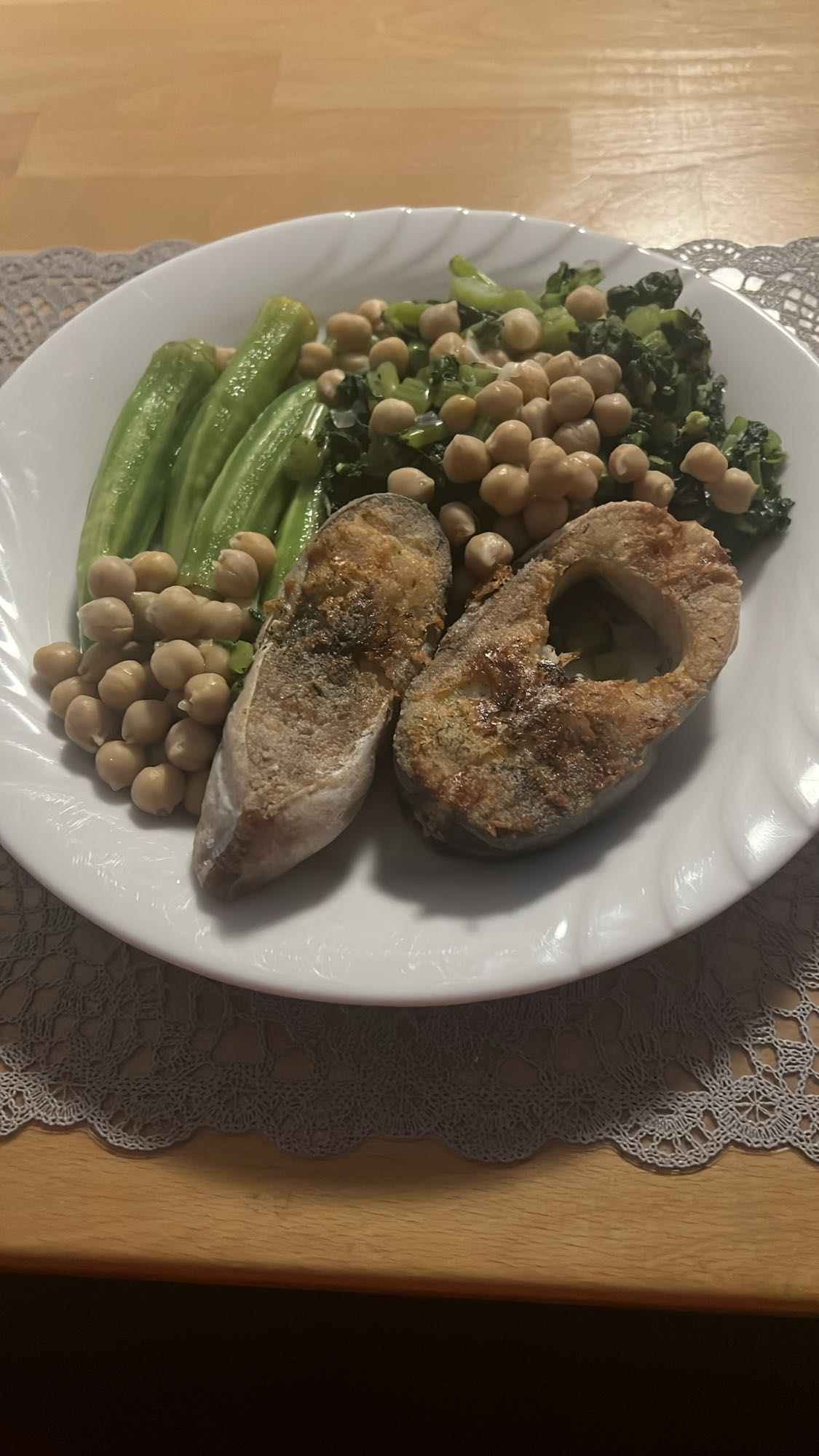 Fisch mit Kichererbsen