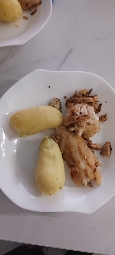 Poulet et pommes vapeur